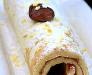 Biscuit roulé aux marrons