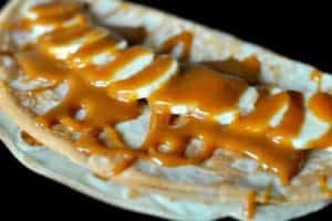 Sauce caramel aux bananes