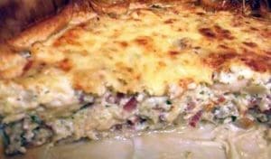 quiche aux lardons et champignons