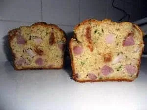 Cake salé jambon ciboulette