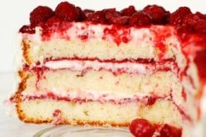 Gâteau aux framboises