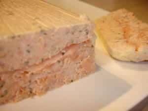 Terrine de poisson sans crème fraîche
