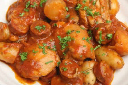 Poulet au chorizo