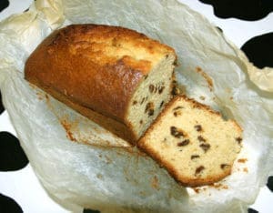 Cake aux raisins secs et rhum