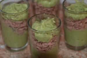 Mousse d'avocat au thon