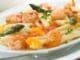 Pâtes aux crevettes et aux asperges