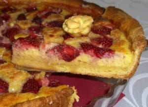 Tarte amandine aux fraises