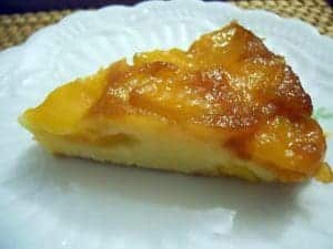 Gâteau moelleux aux pêches