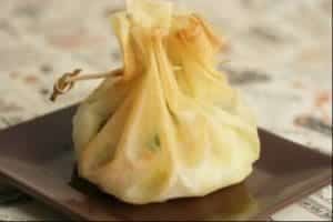 Aumônière poire chocolat