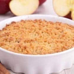 Crumble aux pommes poires