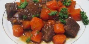 Bœuf braisé aux carottes