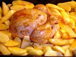 poulet-au-four-et-ses-pommes-terre
