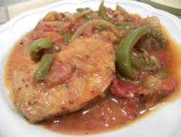 Côtes de porc aux poivrons