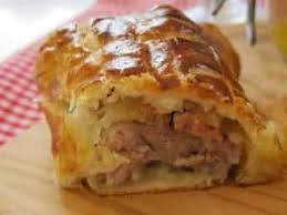 Filet mignon aux lardons et champignons en croûte