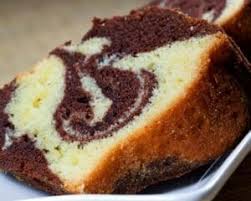 Gâteau marbré au cacao
