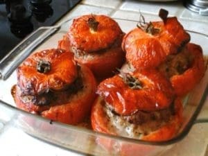 Tomates farcies au bœuf haché