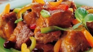 Sauté de veau aux poivrons