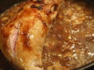 Cuisse de dinde à la poêle