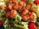 Salade verte aux crevettes