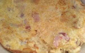 Omelette aux lardons et au fromage Omelette aux lardons et au fromage