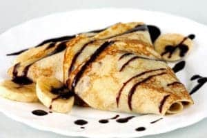 Crêpes aux bananes et au chocolat Crêpes aux bananes et au chocolat facile à faire