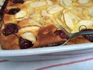 Clafoutis sans beurre