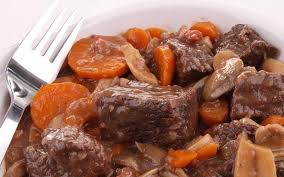 Bœuf bourguignon aux champignons