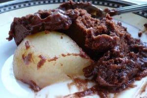 Clafoutis de poire au chocolat