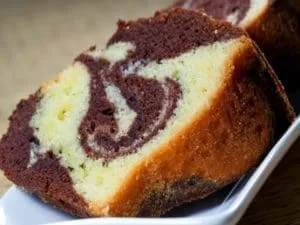 Gâteau marbré sans œuf