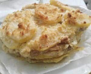 Gratin de pommes de terre aux champignons