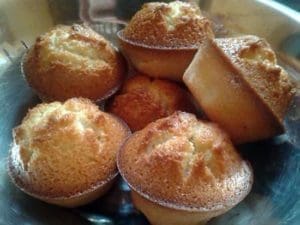 financiers à la oudre d'amande