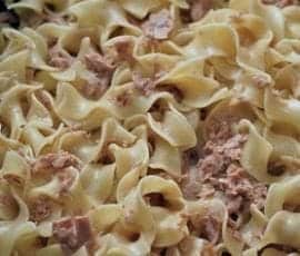 tagliatelle au thon creme fraiche