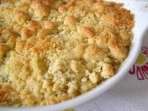 crumble-aux-pommes au micro ondes